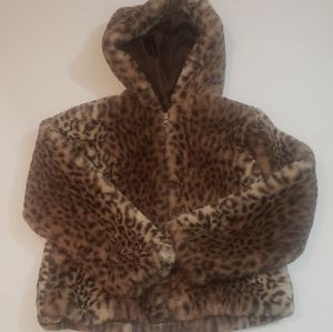🍂Girls cheetah coat
